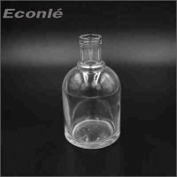 Custom 700ml large capacity crystal transparent whiskey glass bottle