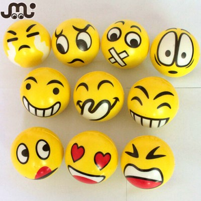 Funny faces 60mm ball shape memory squeeze stress reliever