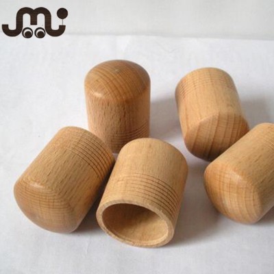 Polished wood screw perfume cap