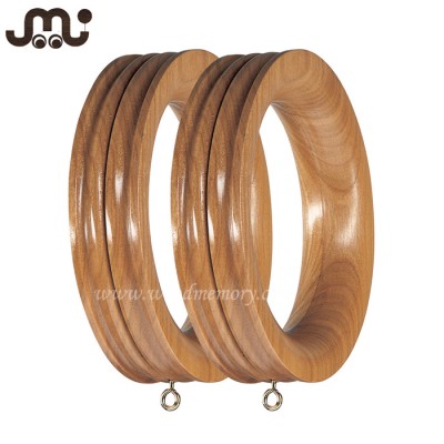 5 bands profile carved curtain ring,varnished plain wooden curtain ring