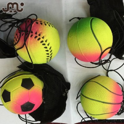 Wholesale mixed colors 60mm toss and catch wrist band ball