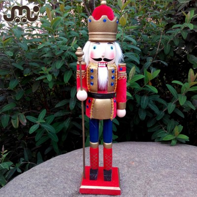 Wooden dressed christmas nutctacker,wholesale christmas nutcrack soldier