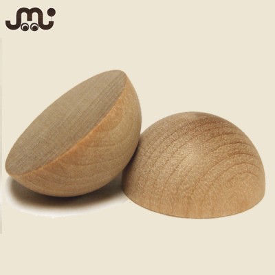 Top quality polished pure unfinished wood split ball