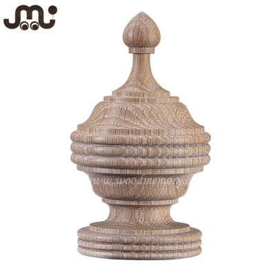 Rustic deluxe carved unfinished wooden fence post finals